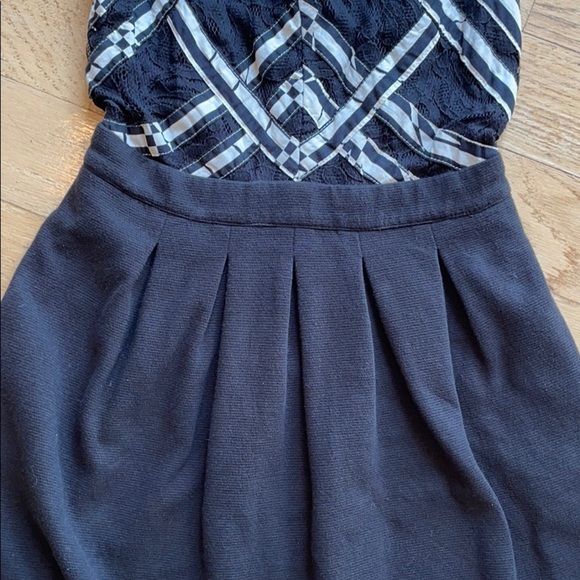 Anthropologie dress, black and white, size 0 - Picture 6 of 13